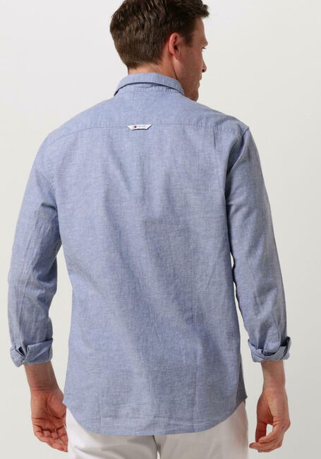 Blaue TOMMY JEANS Casual-Oberhemd TJM REG LINEN BLEND SHIRT - large