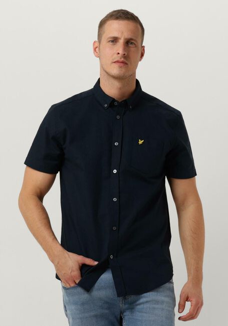 Dunkelblau LYLE & SCOTT Casual-Oberhemd COTTON SLUB SHORT SLEEVE SHIRT - large
