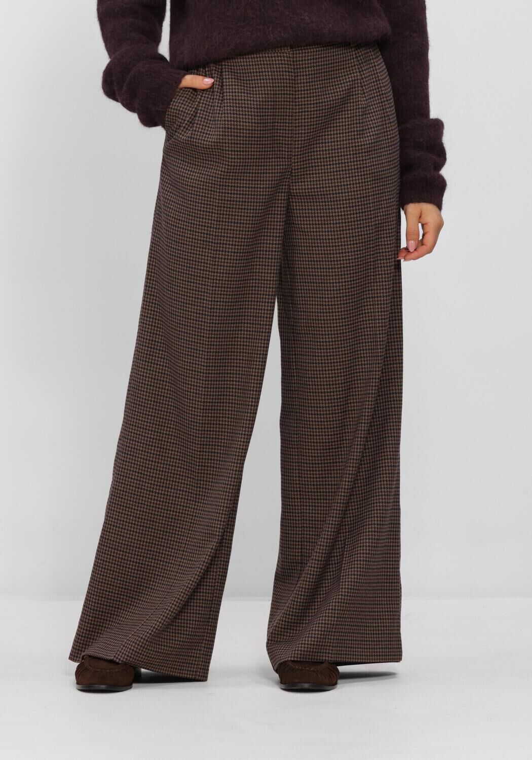 Braune BEAUMONT Weite Hose RENATA PANTS - large