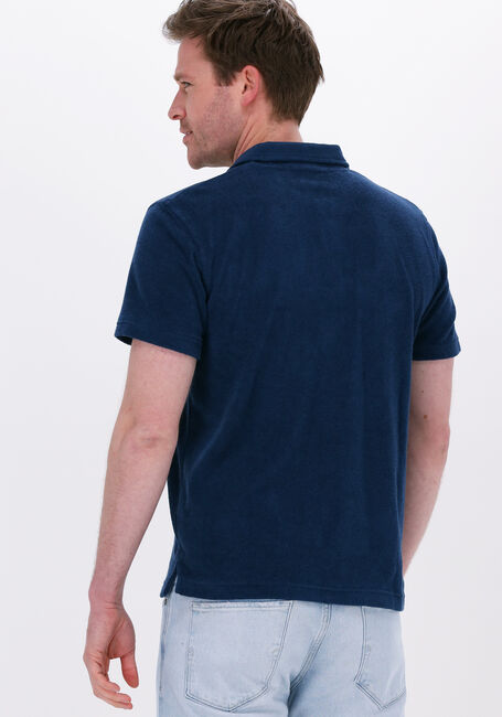 Blaue SELECTED HOMME Polo-Shirt SLHRELAXJOSHUA SS POLO W - large
