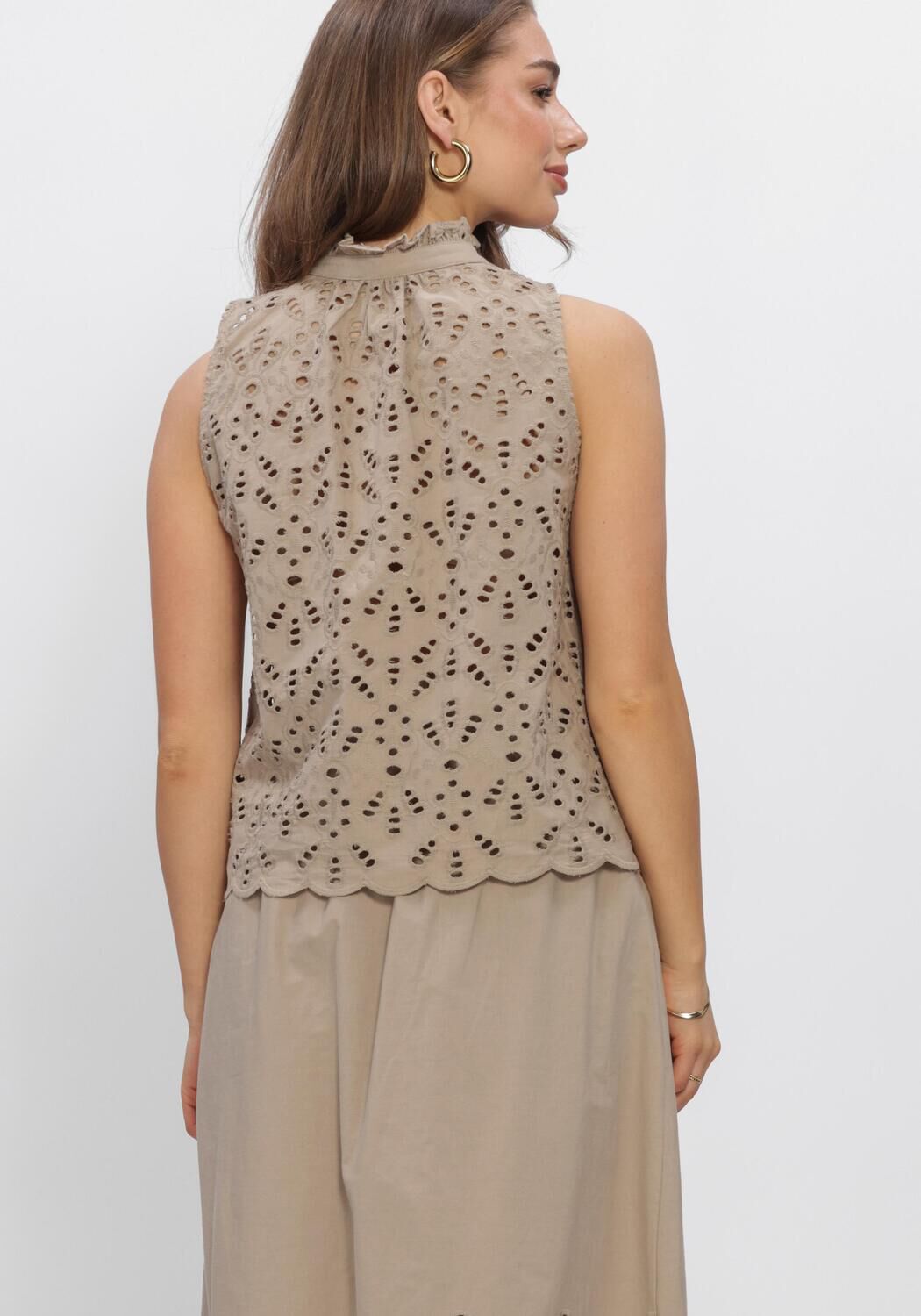 Graue WITHBLACK Blusen WBLMARIT SL TOP - large