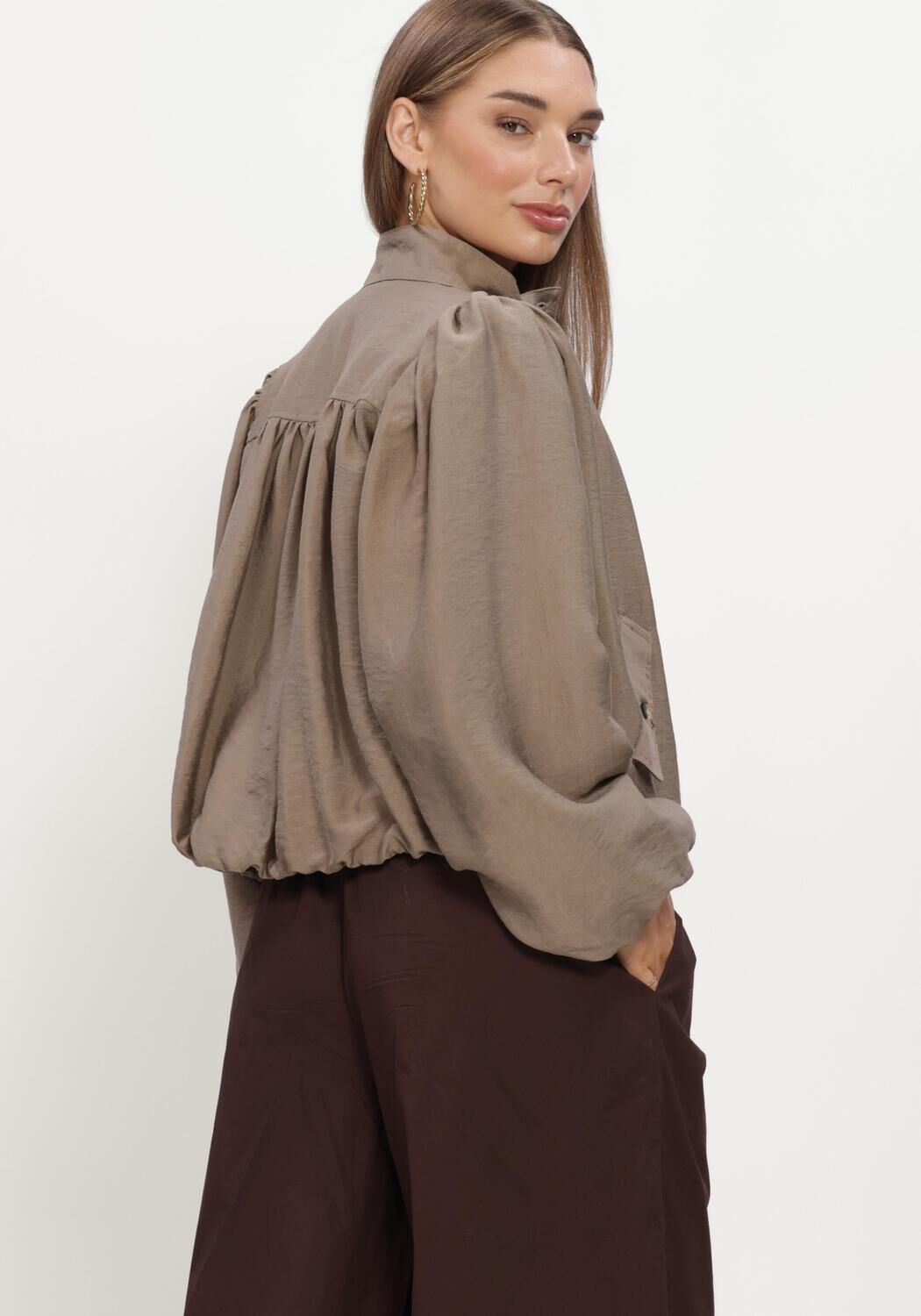 Taupe Y.A.S. Jack YASFELINE LS JACKET - large
