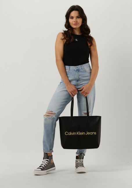 Hellblau CALVIN KLEIN Mom jeans MOM JEAN ANKLE - large