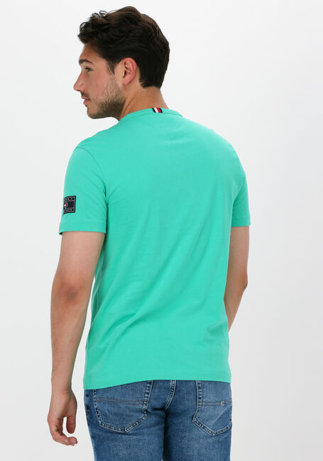 Grüne TOMMY HILFIGER T-shirt RECYCLED COTTON SLEEVE BADGE TEE - large