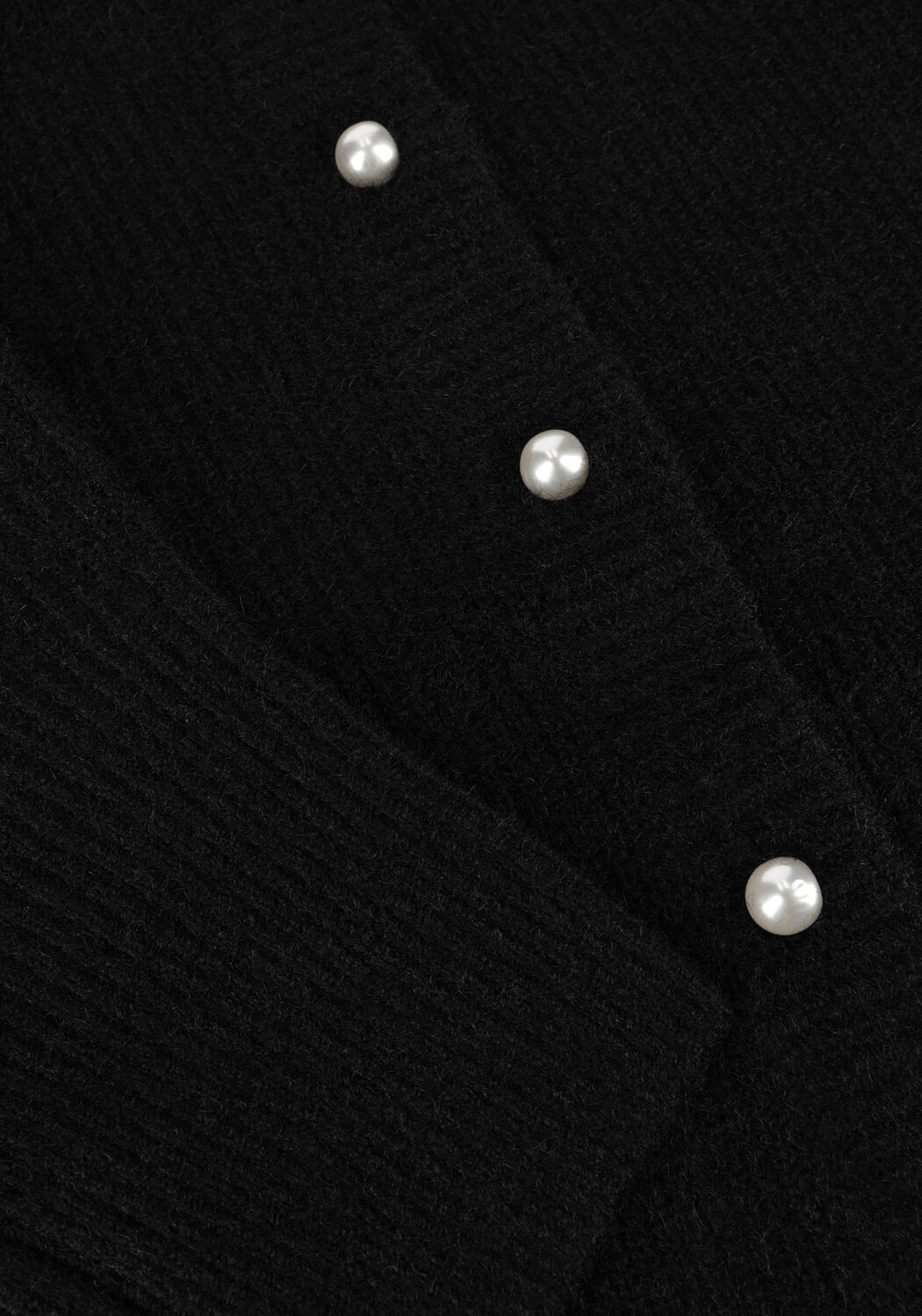 Schwarze NEO NOIR Strickjacke NUNA KNIT CARDIGAN - large