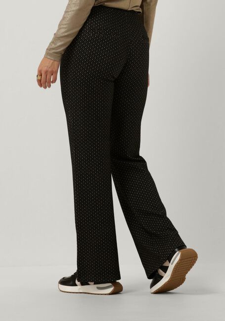 Schwarze SUMMUM Schlaghose FLARED PANTS MINI PATTERN JACQUARD - large