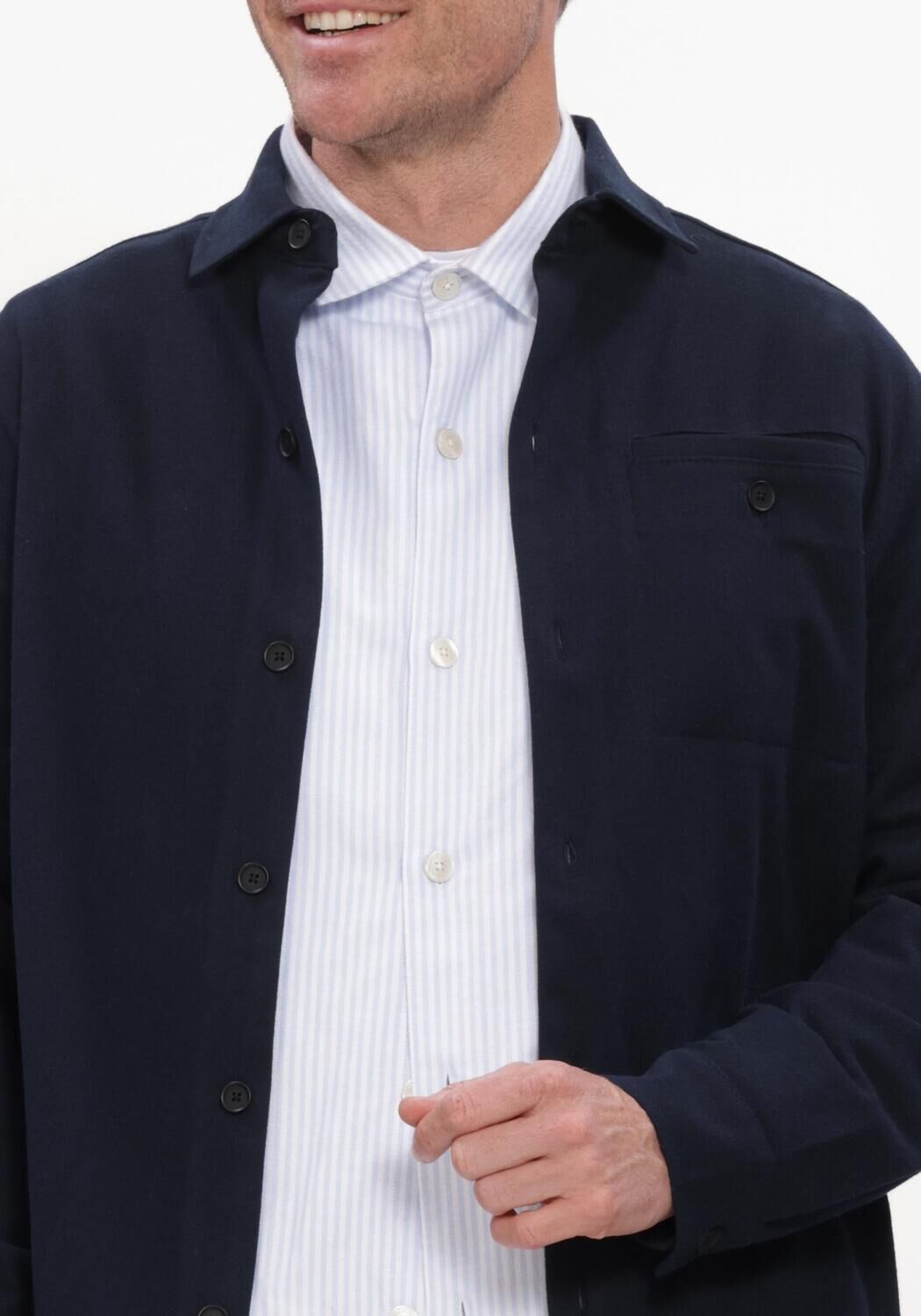 Dunkelblau THE GOODPEOPLE Overshirt SEPPE - large