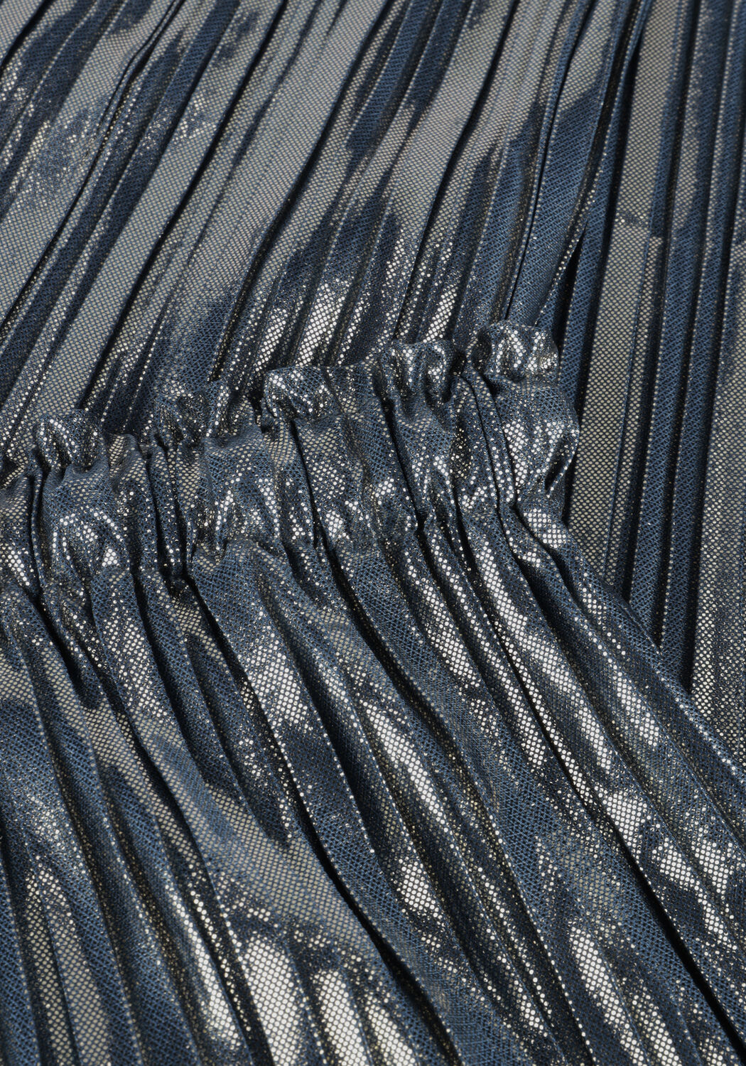 Blaue LIKE FLO Hose FENNA FLO PLISSE PANTS - large