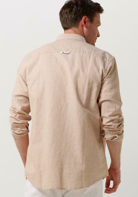 Beige TOMMY JEANS Casual-Oberhemd TJM REG LINEN BLEND SHIRT - large