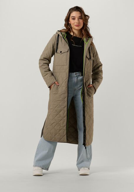Taupe BEAUMONT Wattierte Jack LONG PADDED PARKA - large