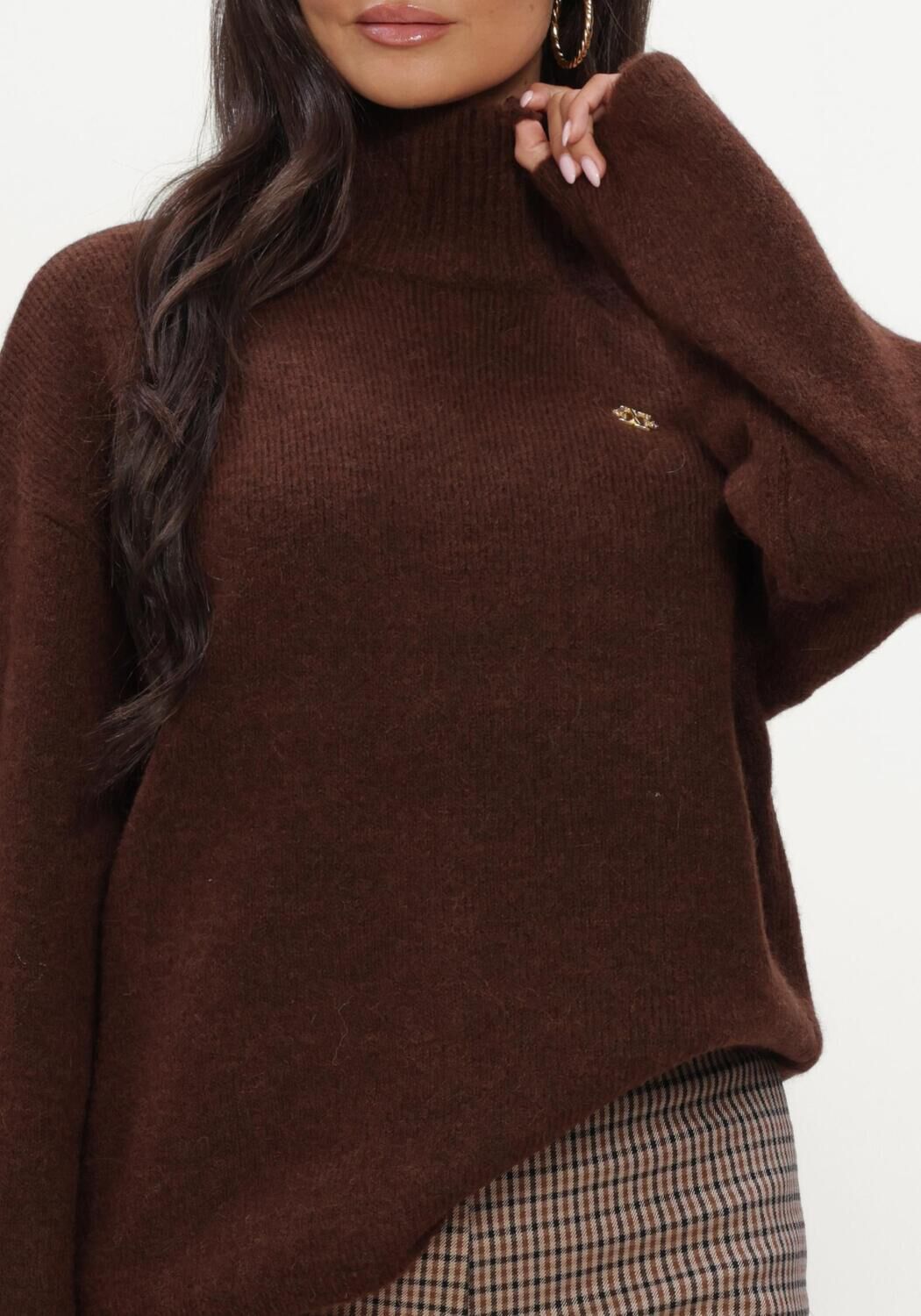 Braune JOSH V Rollkragenpullover ROELIEN SWEATER - large