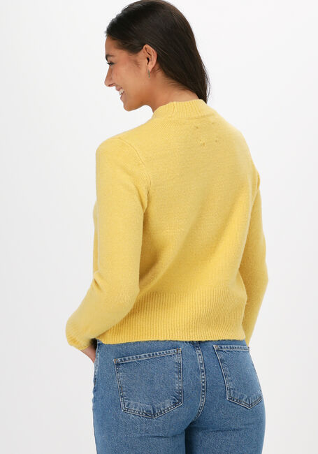 Gelbe ANOTHER LABEL Pullover DEE KNITTED PULL L/S - large