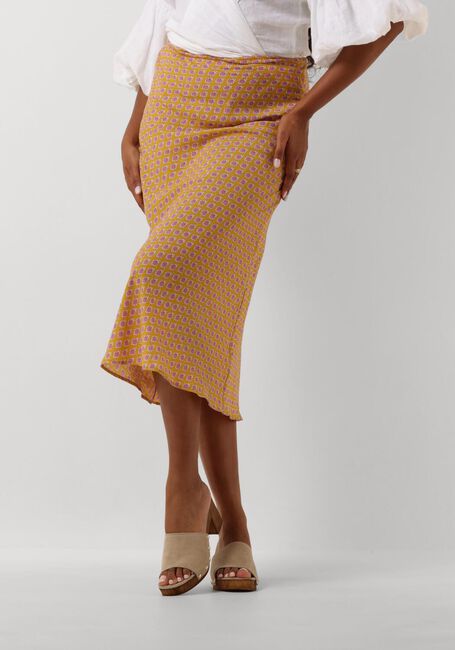 Gelbe SISSEL EDELBO Midirock MADELLIN SKIRT - large