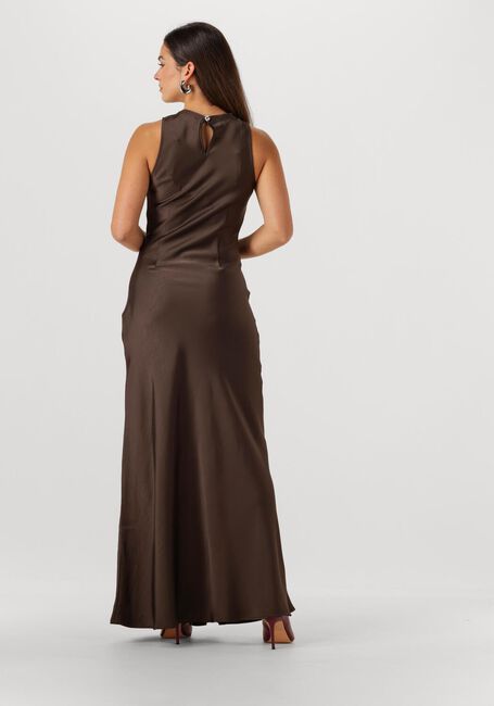 Braune NEO NOIR Maxikleid CELINIE HEAVY SATEEN DRESS - large