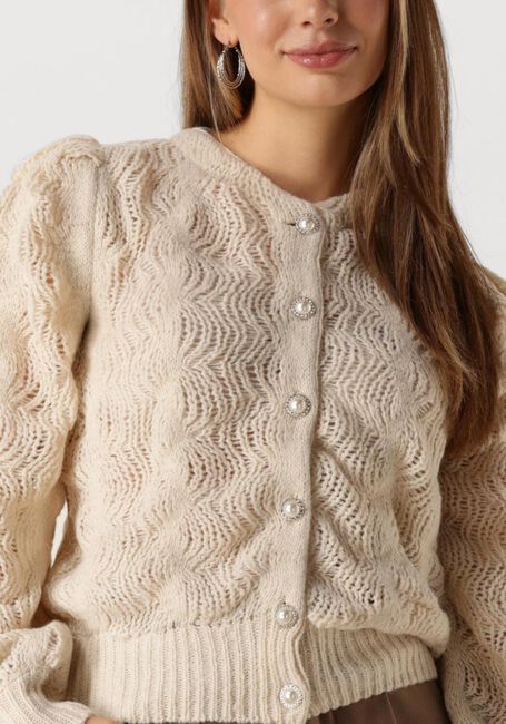 Beige Y.A.S. Strickjacke YASBUBBLE LS KNIT CARDIGAN S. - large