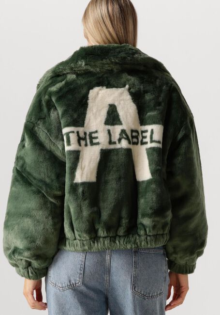 Dunkelgrün ALIX THE LABEL Fake-Fur-Jack FAUX FUR COAT - large