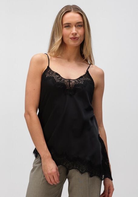Schwarze HAUTE L'AMITI&Eacute; Tops & T-shirts NAOMI ASYM LINGERIE TOP - large
