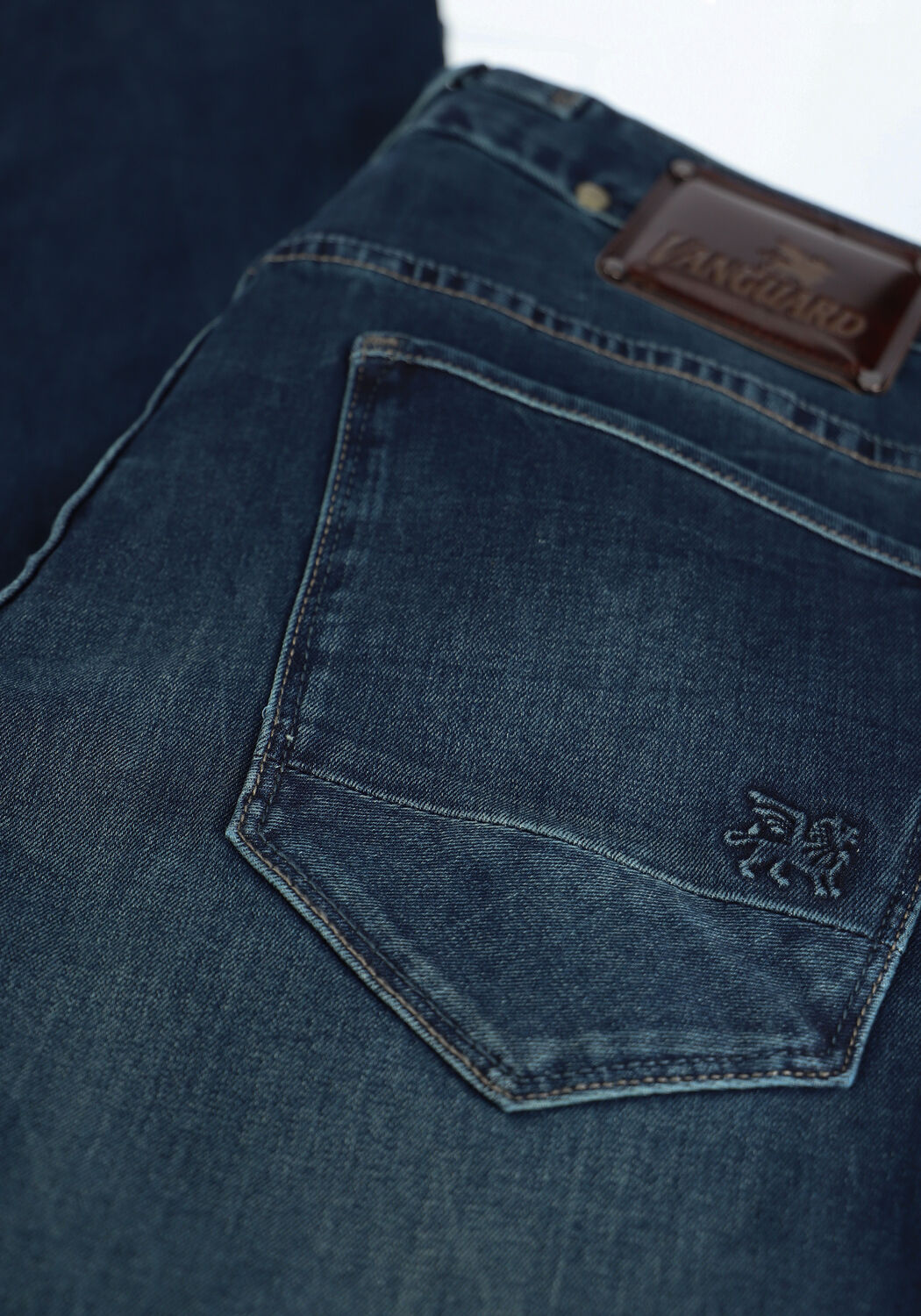 Blaue VANGUARD Slim fit jeans V850 MID FOUR WAY - large