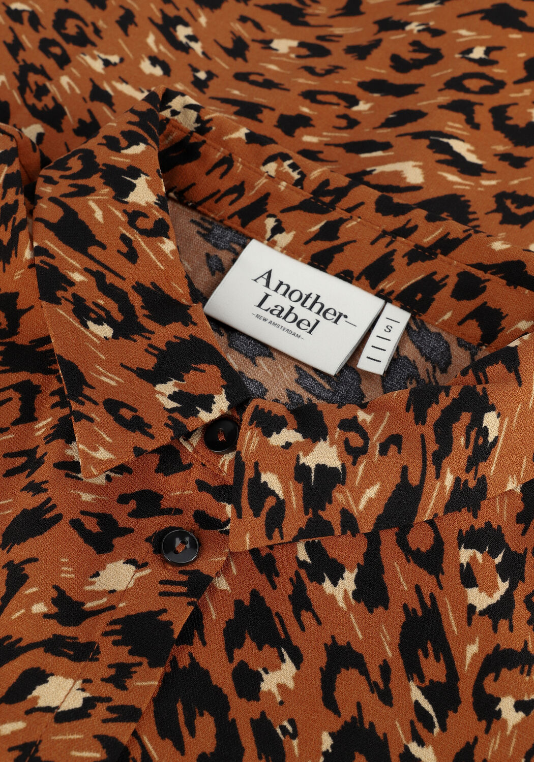 Braune ANOTHER LABEL Midikleid ADELEIDE DRESS L/S - large