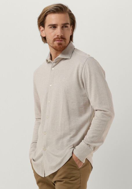 Weiße DSTREZZED Casual-Oberhemd KIRK SHIRT MELANGE PIQUE - large