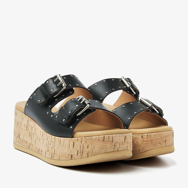 Schwarze VIA VAI Pantolette SISSEL MIRA - large