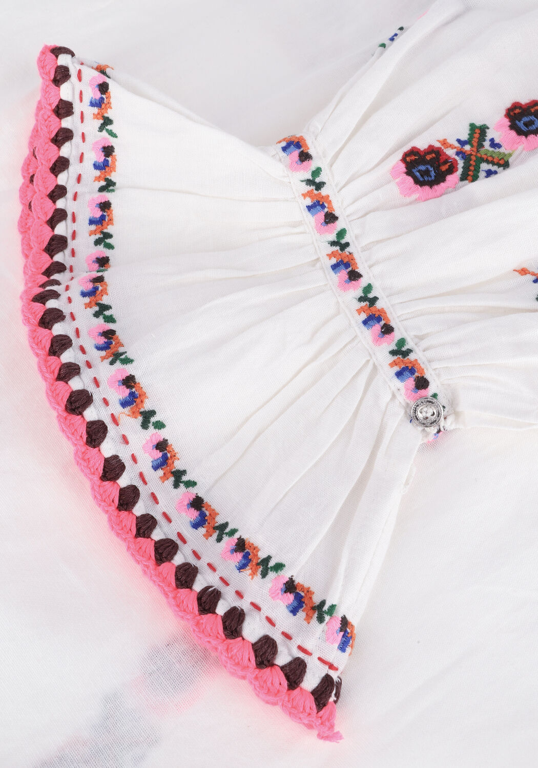 Wei&szlig;e ANTIK BATIK Minikleid MILDA DRESS - large