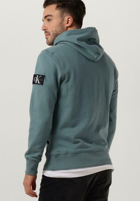 Blaue CALVIN KLEIN Sweatshirt BADGE HOODIE - large