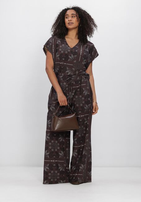 Braune STUDIO ANNELOES Weite Hose Grace paisley trousers - large