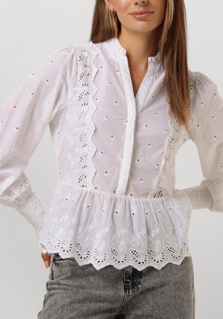 Weiße NEO NOIR Blusen MAVIANA EMB BLOUSE - large