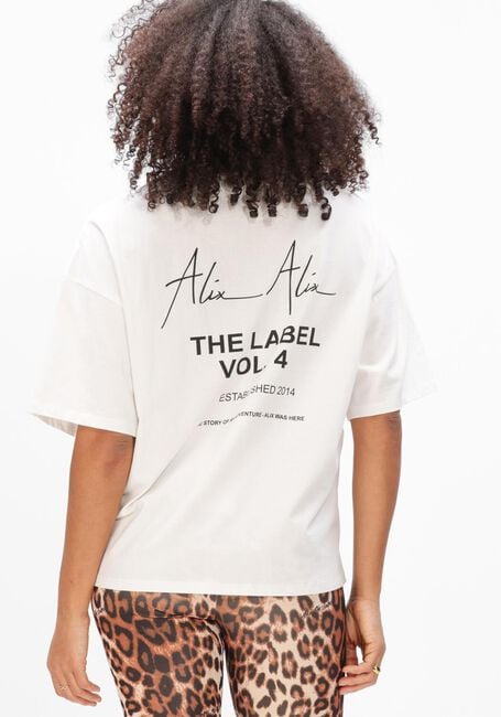 Wei&szlig;e ALIX THE LABEL T-shirt LADIES KNITTED BULL T-SHIRT - large