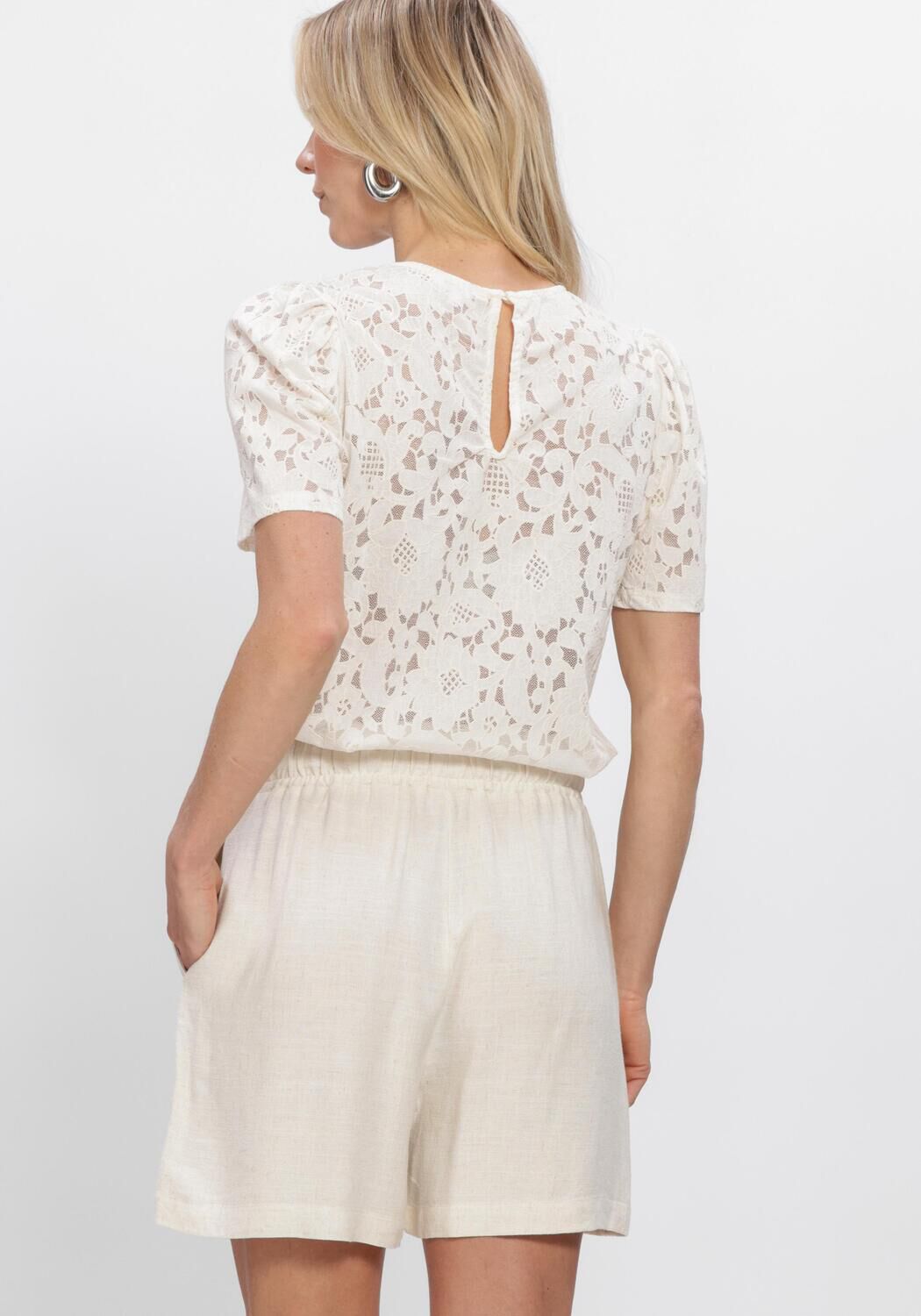 Wei&szlig;e OBJECT Tops & T-shirts OBJBIANCA S/S RE TOP - large
