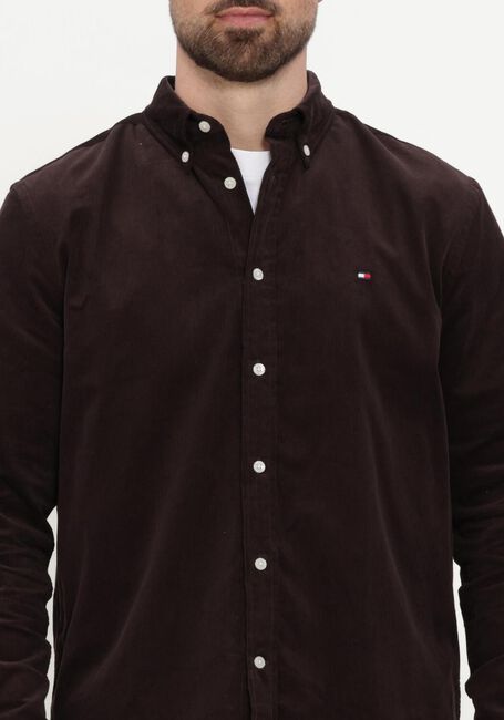 Braune TOMMY HILFIGER Casual-Oberhemd SOLID CORDUROY RF SHIRT - large