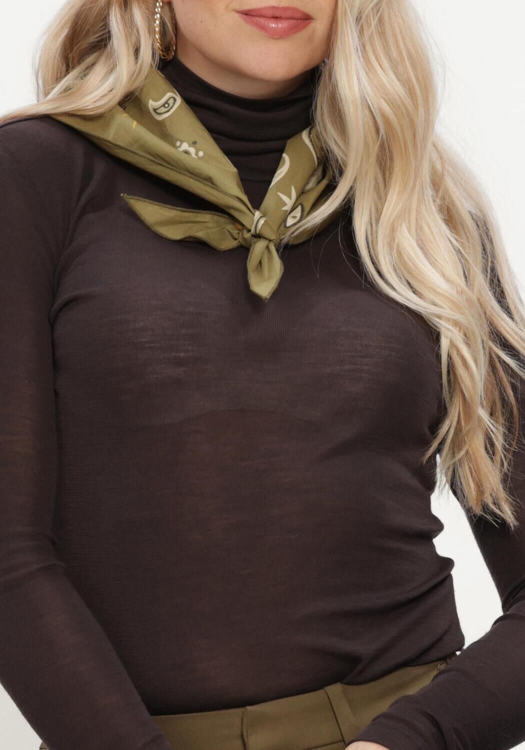 Braune GESTUZ Rollkragenpullover GZNINIA WOOL ROLLNECK - large
