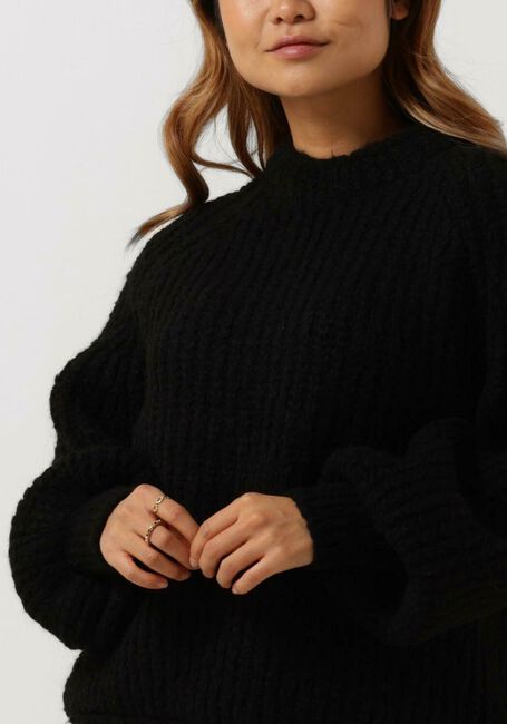 Schwarze PENN & INK Pullover PULLOVER KNITT - large