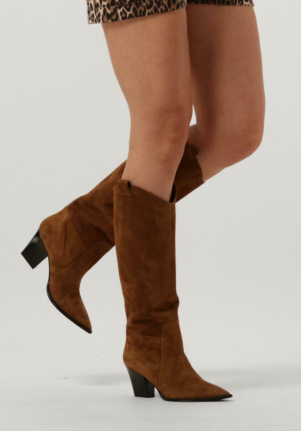 Cognacfarbene NOTRE-V Hohe Stiefel 35192 - large