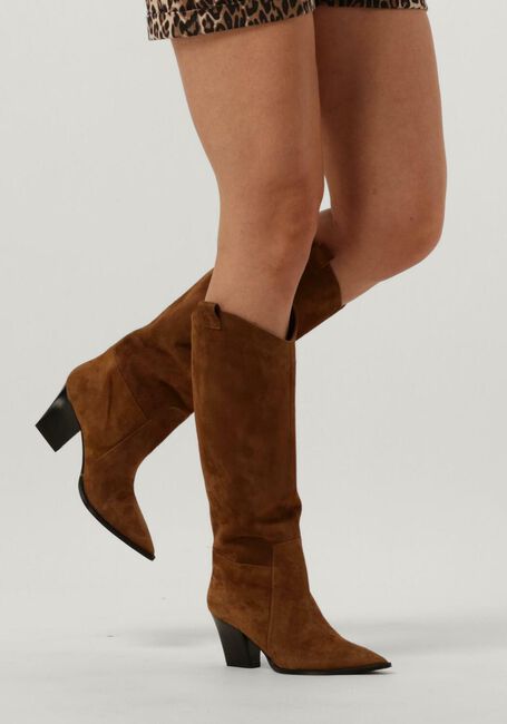 Cognacfarbene NOTRE-V Hohe Stiefel 35192 - large
