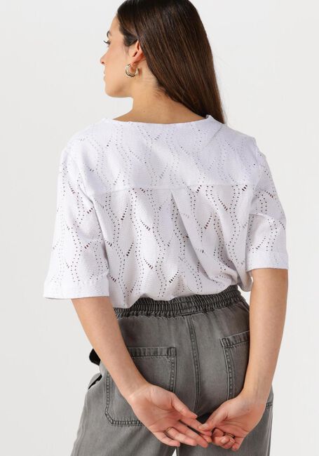 Weiße OBJECT Top OBJAVA 2/4 LO O-NECK TOP - large