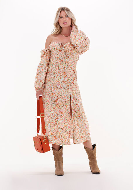 Mehrfarbige/Bunte NA-KD Midikleid CUPS DETAIL COTTON LS MIDI DRESS - large