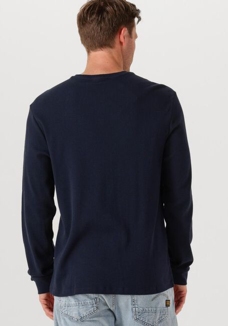 Dunkelblau CALVIN KLEIN Pullover LS WAFFLE BADGE CREWNK TEE - large