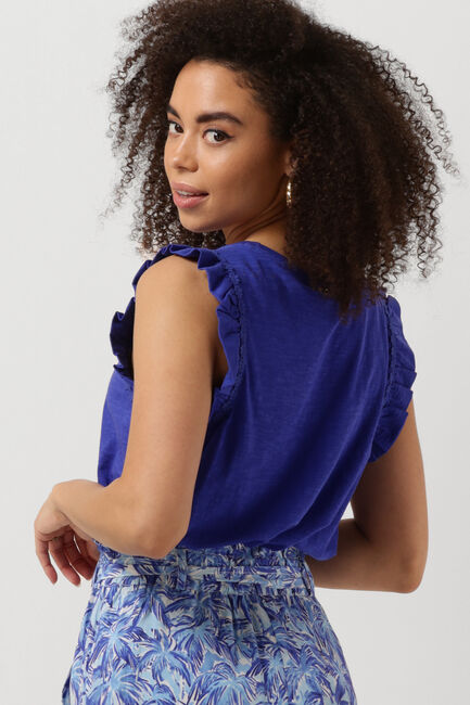 Blaue FABIENNE CHAPOT Top PHIL FRILL TEE 305 - large