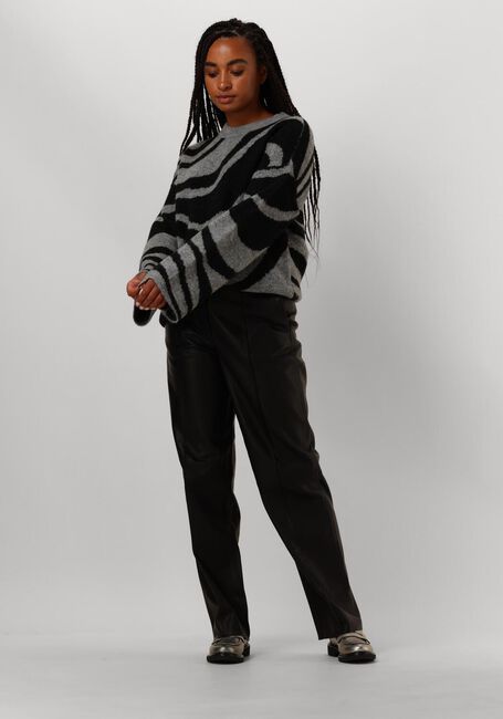 Graue OBJECT Pullover OBJDIANA LO L/S KNIT PULLOVER - large