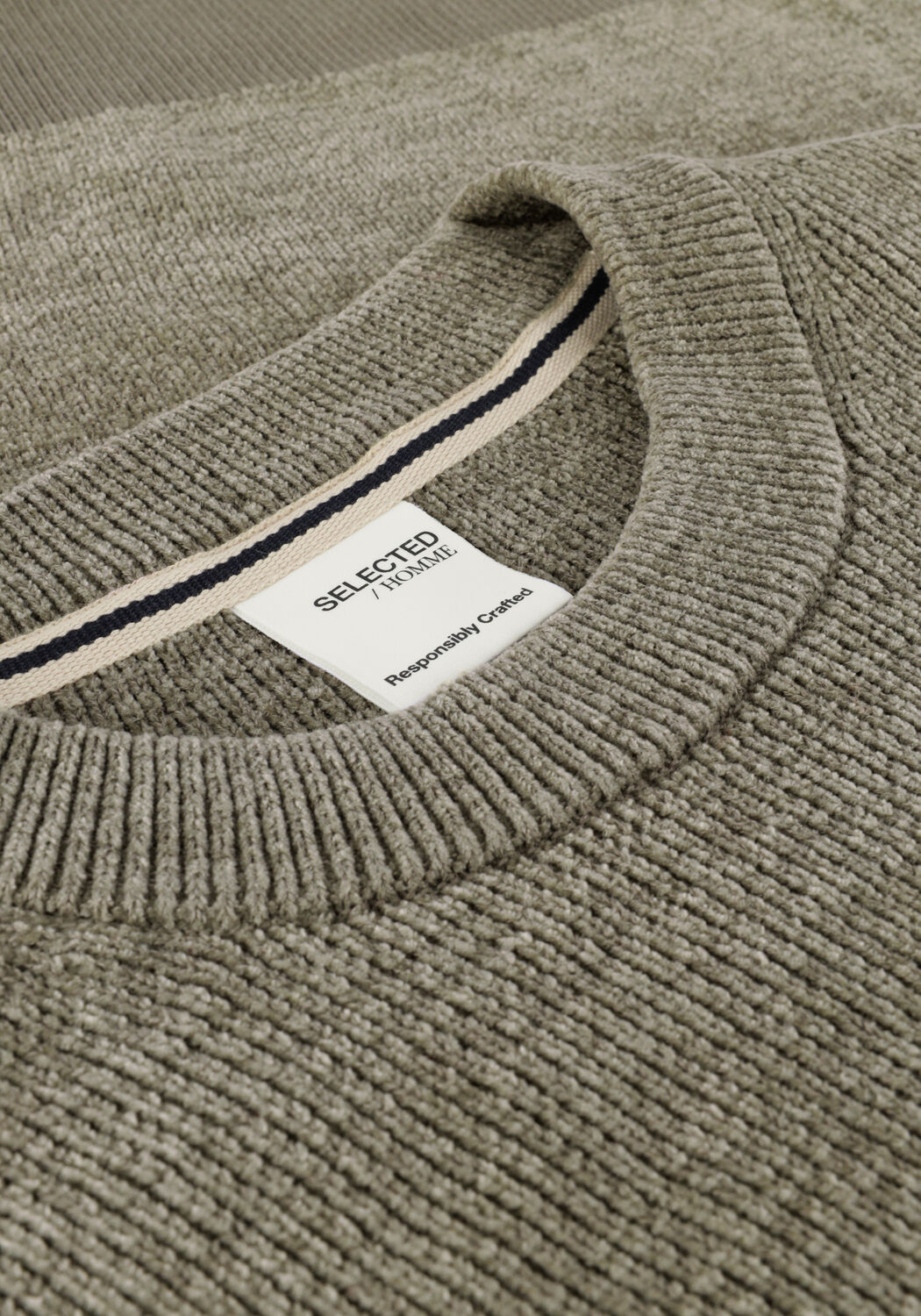 Gr&uuml;ne SELECTED MEN Pullover RODNEY LS CREW NECK W - large