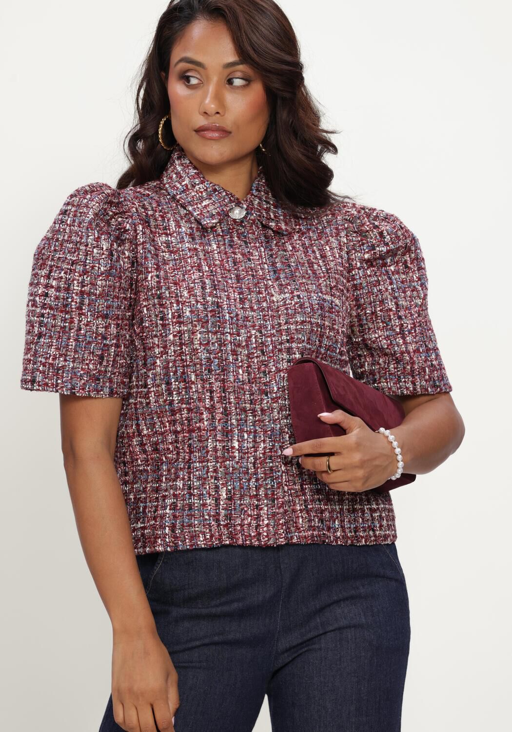 Bordeaux LINA LOCCHI Blazer LL-BELLA MULTI - large