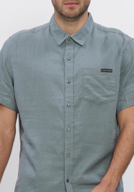 Gr&uuml;ne CALVIN KLEIN Casual-Oberhemd SS SOLID CASUAL LINEN CLASSIC SH - large