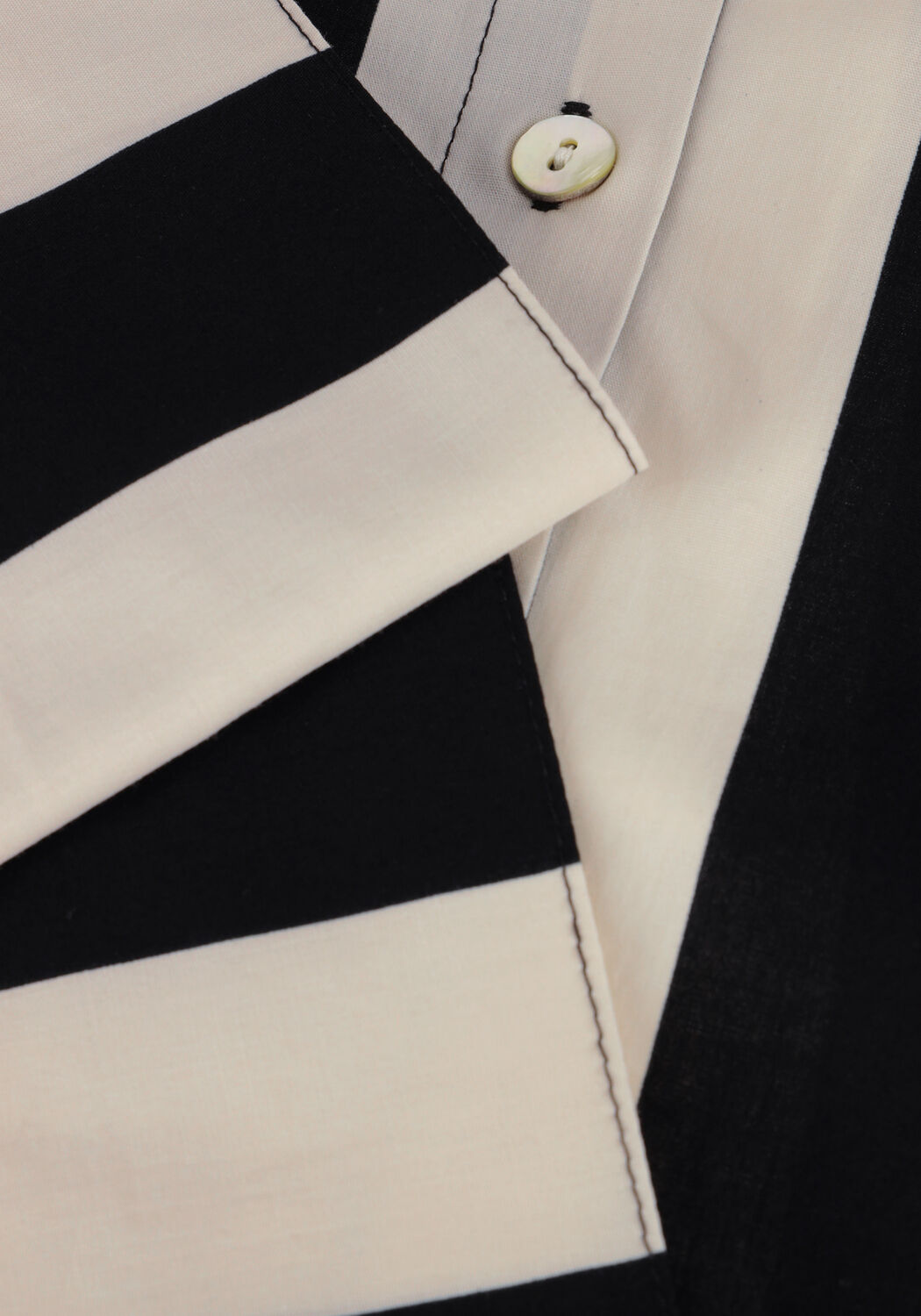 Schwarze SUMMUM Blusen BLOUSE BOW STRIPE PRINTED - large