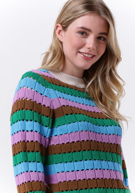 Mehrfarbige/Bunte MODSTRÖM Pullover AXEL O-NECK - large