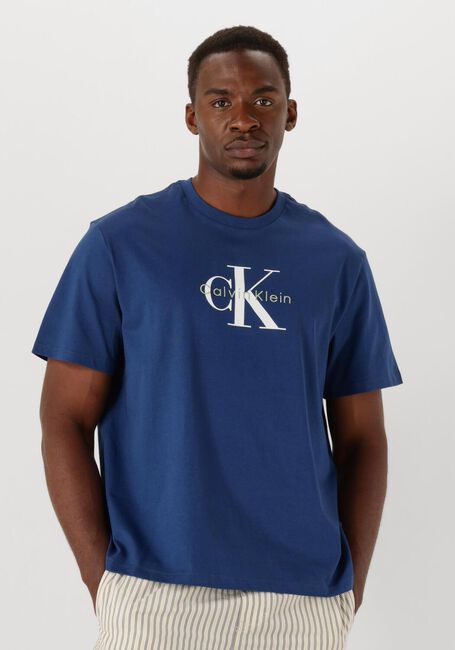 Blaue CALVIN KLEIN T-shirt SS HERO MONOLOGO TEE 20S - large