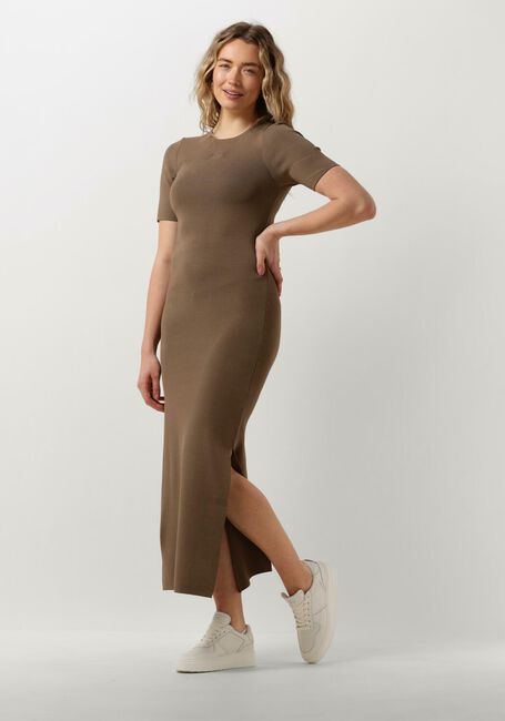 Taupe GESTUZ Midikleid BRIELLE - large