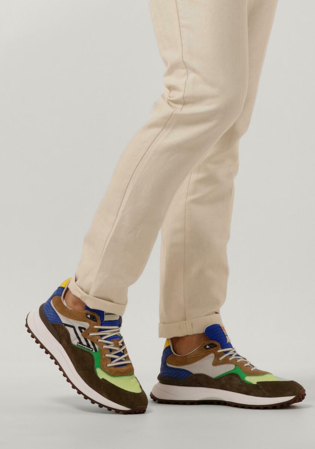 Taupe FLORIS VAN BOMMEL Sneaker Low SFM-10169 - large