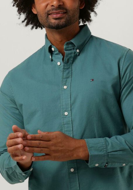 Grüne TOMMY HILFIGER Casual-Oberhemd PIGMENT GARMENT DYE RF SHIRT - large